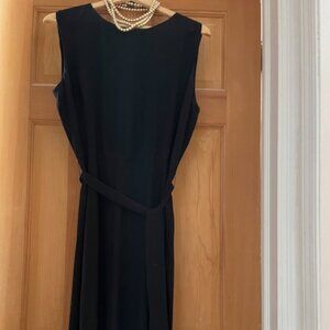 Lauren by RL Black Midi Crepe Dress